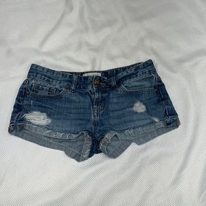Pink Denim Shorts‎
